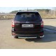 Защита заднего бампера уголки 60 мм ТСС для Subaru Forester SJ 2013-2016