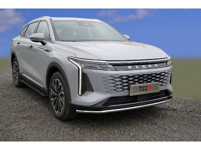 Защита передняя нижняя 42,4 мм ТСС для Exeed RX 2.0L 4WD 2023 – н.в.