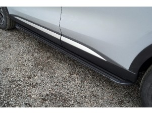 Пороги алюминиевые Slim Line Black 1820 мм для Exeed RX 2.0L 4WD 2023 – н.в. EXEEDRX23-05B