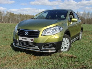 Защита переднего бампера 42 мм для Suzuki SX4 New № SUZSX414-02