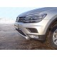 Защита передняя овальная для Offroad 75х42 мм ТСС для Volkswagen Tiguan 2016-2021