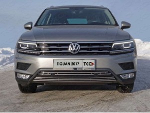 Накладка решётки радиатора верхняя для Offroad 16 мм для Volkswagen Tiguan № VWTIGOFR17-44