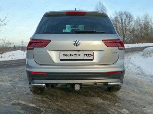 Защита задняя уголки 42 мм для Volkswagen Tiguan № VWTIG17-50