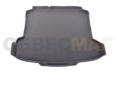 Коврик в багажник Norplast полиуретан чёрный на седан для Volkswagen Polo 2009-2021