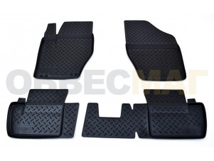 Коврики в салон Norplast полиуретан чёрные для Citroen C4 № NPL-Po-14-22