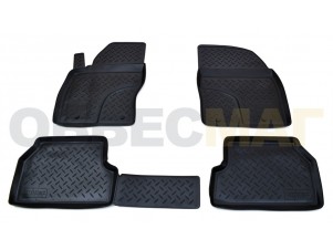 Коврики в салон Norplast полиуретан чёрные для Ford Focus 2 № NPL-Po-22-16
