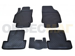 Коврики в салон Norplast полиуретан чёрные на хетчбек для Renault Megane № NPL-Po-69-56