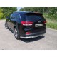 Защита задняя овальные уголки 75х42 мм ТСС для Kia Sorento Prime 2015-2017