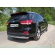Защита заднего бампера длинная 60 мм ТСС для Kia Sorento Prime 2015-2017
