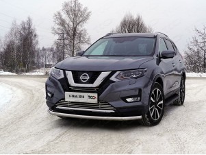 Защита переднего бампера 60 мм для Nissan X-Trail T32 № NISXTR18-21
