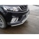 Защита переднего бампера 42 мм ТСС для Geely Emgrand X7 2018-2021