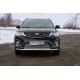 Решётка радиатора нижняя 12 мм ТСС для Geely Emgrand X7 2018-2021