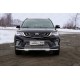 Защита переднего бампера с ДХО 60 мм ТСС для Geely Emgrand X7 2018-2021