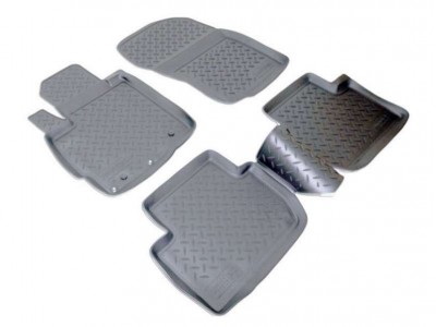 Коврики в салон Norplast полиуретан чёрные для Mitsubishi Outlander XL/Peugeot 4007/Citroen C-Cross 2006-2013