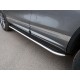Пороги овал с площадкой нержавеющий лист 75х42 мм ТСС для Mazda CX-5 2015-2021