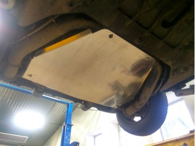 Защита моторного отсека (алюминий 4 мм) для Smart Fortwo 2014-2024 (V - все), Smart Forfour 2014-2023 (V - все)