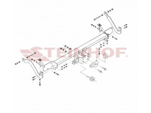 Фаркоп для Peugeot Boxer , в т.ч. L4/XL 2006-02/2014, 03/2014-н.в., FIAT Ducato фургон, микроавтобус, в т.ч. L4/XL 2006-02/2014, 03/2014-н.в., Citroen Jumper фургон, микроавтобус, в т.ч. L4/XL 2006-02/2014, 03/2014-н.в. фланцевое крепление шара №F-064