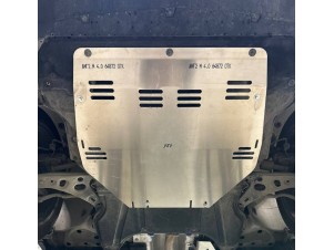Защита картера и АКПП (алюминий) 4мм для Geely Atlas 2023-н.в. №ZKTCC00741