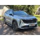 Пороги алюминиевые "Slim Line Silver" 1820 мм для Geely Atlas 2023-н.в.