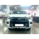 Защита переднего бампера d-76 с доп.накладками для Toyota Hilux 2020 – н.в.