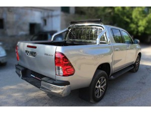 Защита стекла в кузов из нержавеющей стали для Toyota Hilux 2020 – н.в. TH20_6BO