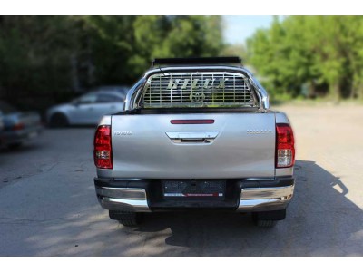 Защита стекла в кузов из нержавеющей стали для Toyota Hilux VIII Рестайлинг 2020 – н.в.