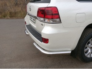 Защита задняя уголки под фаркоп 76 мм для Toyota Land Cruiser 200 № TOYLC20015-37
