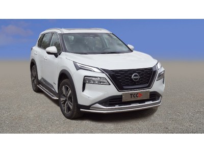 Защита передняя нижняя 42,4 мм ТСС для Nissan X-Trail 2021 — н.в.