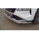 Защита передняя нижняя 42,4 мм ТСС для Nissan X-Trail 2021 — н.в.