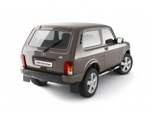 Защита порогов с накладками d=63 мм (НПС) для Lada 4x4 2121 1995-2020, Lada 4x4 Urban 2014-2020 №LNI220302