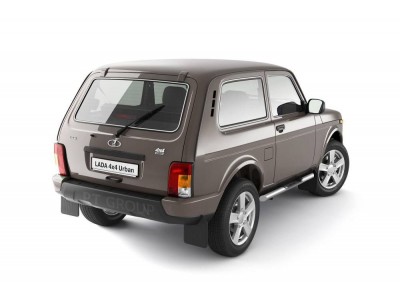 Защита порогов с накладками d=63 мм (НПС) для Lada 4x4 2121 1995-2020, Lada 4x4 Urban 2014-2020