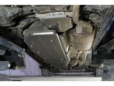 Защита бака (алюминий) 4мм для Toyota Highlander IV 2.0 4WD 2019-н.в. (Китай)