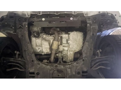 Защита картера двигателя, КПП (2 мм, сталь) для Honda Civic 2015-2021 (V = 2.0 AT FWD)