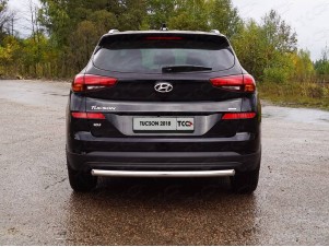 Защита заднего бампера 60 мм для Hyundai Tucson № HYUNTUC18-34