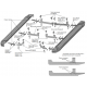 Порог-площадка "Black" F180ALB + комплект крепежа для Jaecoo J7 2023-н.в.