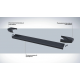 Порог-площадка "Black" F180ALB + комплект крепежа для Jaecoo J7 2023-н.в.