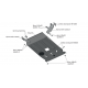 Защита картера (сталь) + комплект крепежа для Sollers Atlant 2022-н.в. (V - 1.9d, 2.7d)