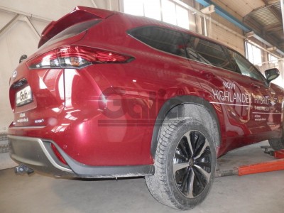 Полностью ОЦИНКОВАННЫЙ фаркоп для Toyota Highlander 2021-н.в. 