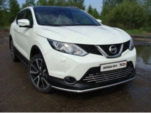 Защита передняя нижняя 42,4 мм для Nissan Qashqai 2013 – 2019  NISQASH14-01