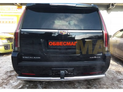 Защита заднего бампера 76 мм ТСС для Cadillac Escalade 2015-2021
