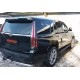 Пороги алюминиевые ТСС с накладкой чёрные для Cadillac Escalade 2015-2021