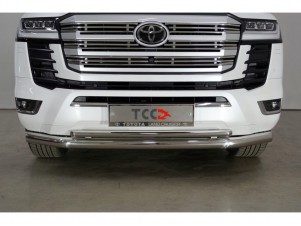 Защита переднего бампера двойная 76-42 мм для Toyota Land Cruiser 300 70TH ANNIVERSARY 2021–н.в. TOYLC30021-14