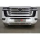 Защита переднего бампера двойная 76-42 мм для Toyota Land Cruiser 300 70TH ANNIVERSARY 2021–н.в.