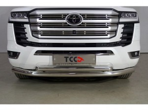 Защита переднего бампера двойная 76-60 мм для Toyota Land Cruiser 300 70TH ANNIVERSARY 2021–н.в. TOYLC30021-15