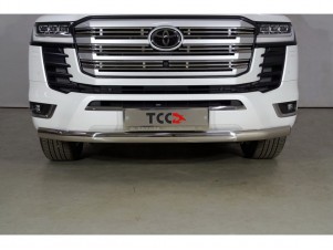 Защита переднего бампера овальная 75х42 мм для Toyota Land Cruiser 300 70TH ANNIVERSARY 2021–н.в. TOYLC30021-13