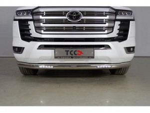 Защита переднего бампера с ДХО 76 мм для Toyota Land Cruiser 300 70TH ANNIVERSARY 2021–н.в. TOYLC30021-12