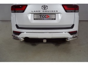Защита заднего бампера уголки 76-42 для Toyota Land Cruiser 300 70TH ANNIVERSARY 2021–н.в. TOYLC30021-19