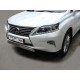 Защита передняя овальная 75х42 мм ТСС для Lexus RX-350 2012-2021
