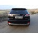 Защита заднего бампера овальная 75х42 мм ТСС для Lexus RX-350 2012-2021
