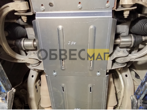 Защита АКПП (алюминия) 4 мм для Dodge RAM 1500 (2025-н.в.) 5,7 АТ №ZKTCC00795